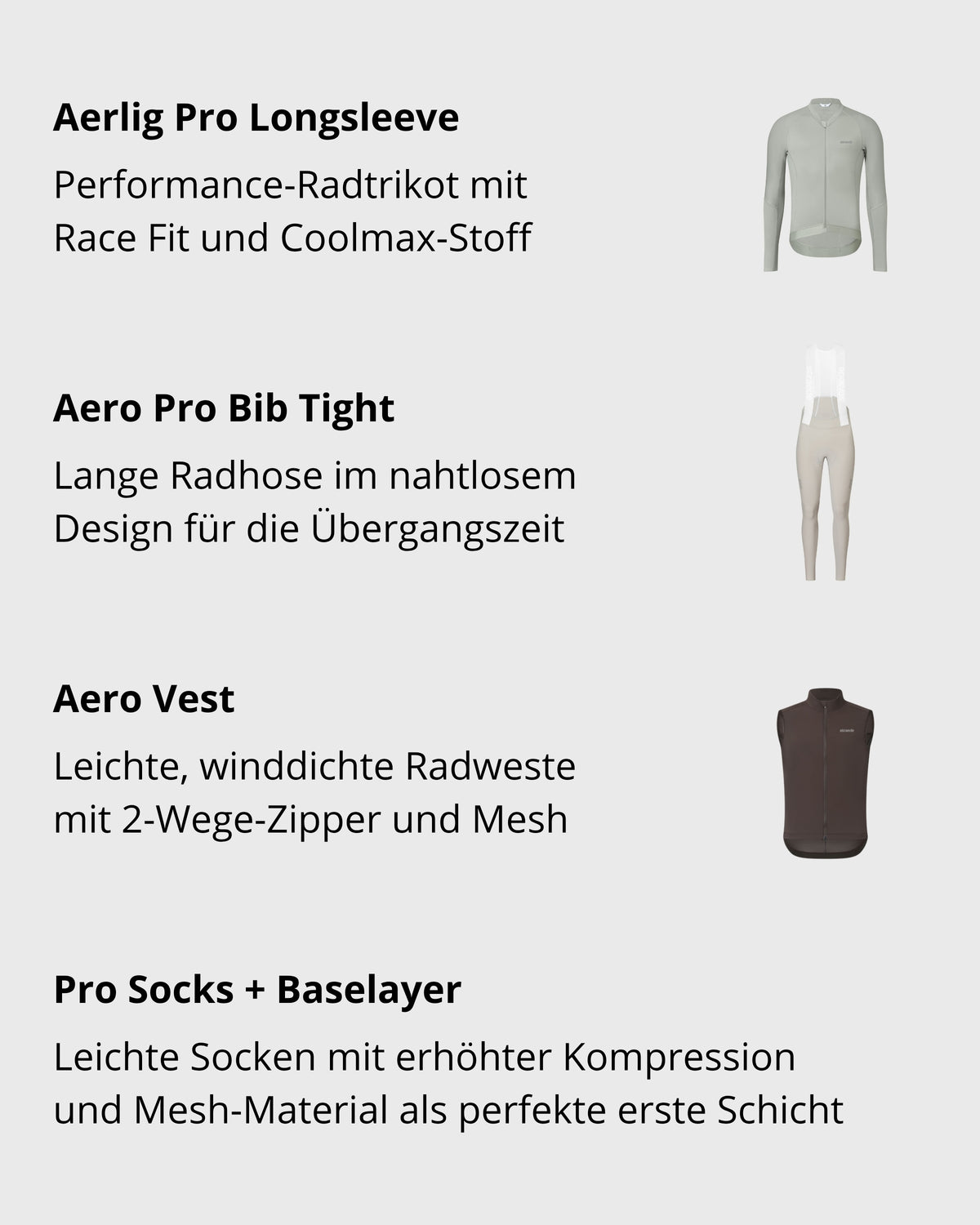 das macht unsere Bundles besonders: kostenloser Versand, perfect Match, mit einem Klick kaufen, Sturz Ersatz Garantie