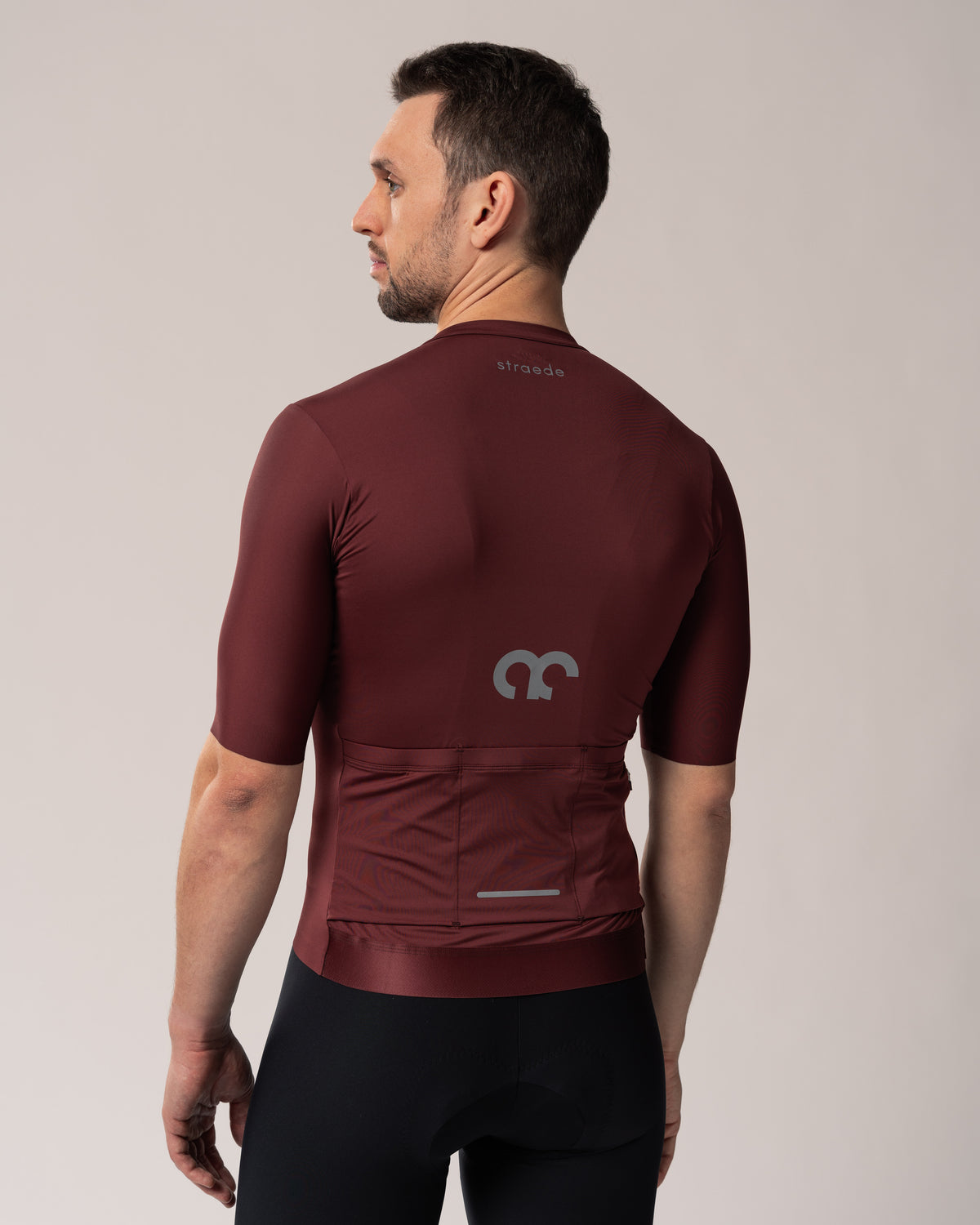 Radtrikot Aerlig Jersey Men in weinrot Kurzarm