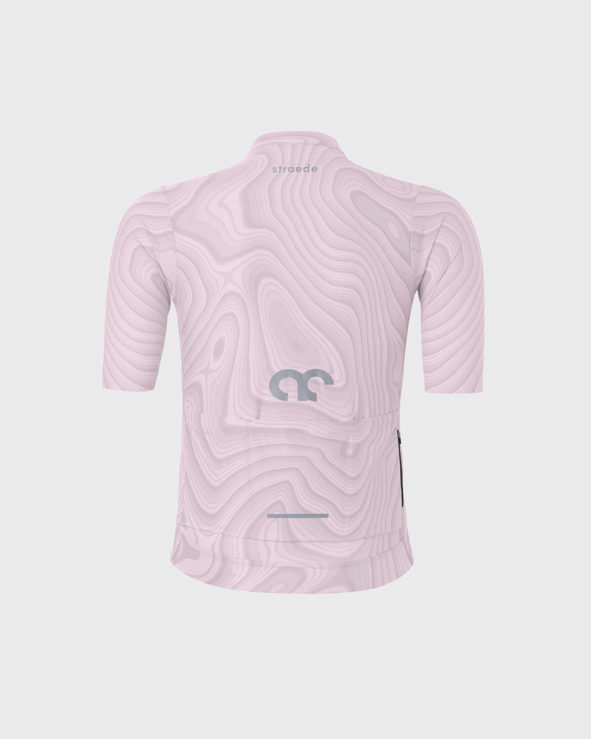Aerlig Jersey Men in topographischem Design Kurzarm dawn Rückseite