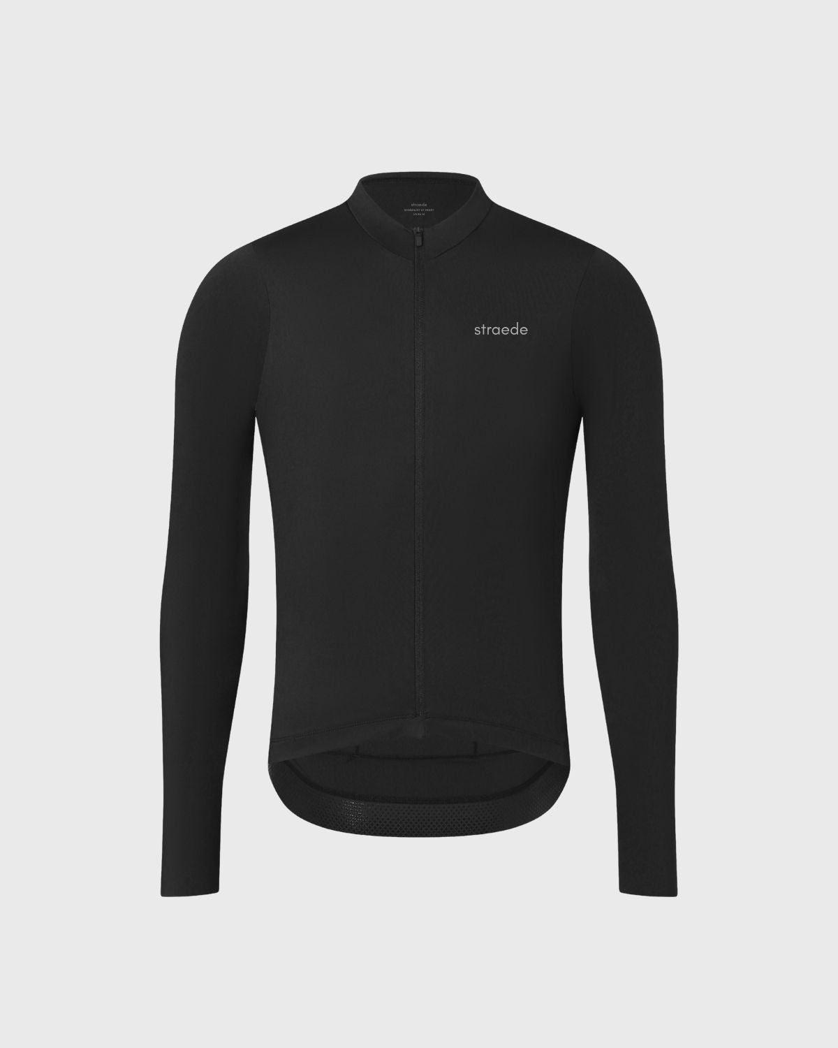 Langarm-Trikot für das Rad mit gleichfarbigem Reißverschluss