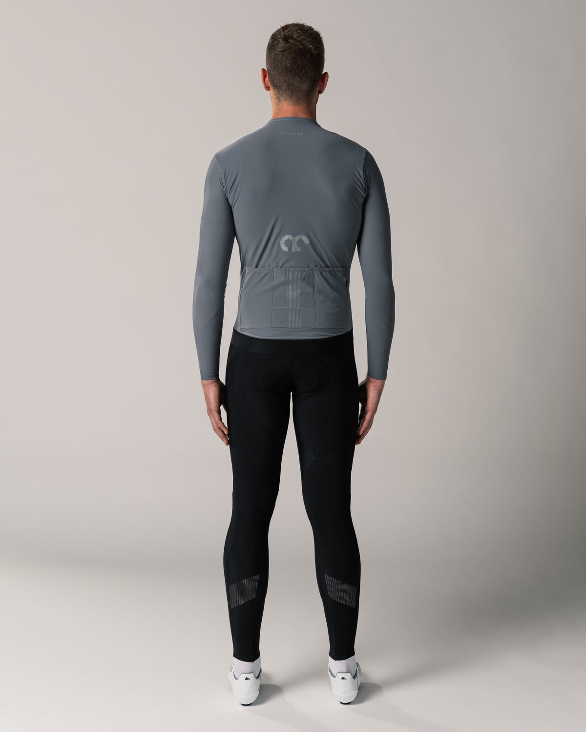 Langarmtrikot Aerlig Thermal Longsleeve Men grau Rückseite