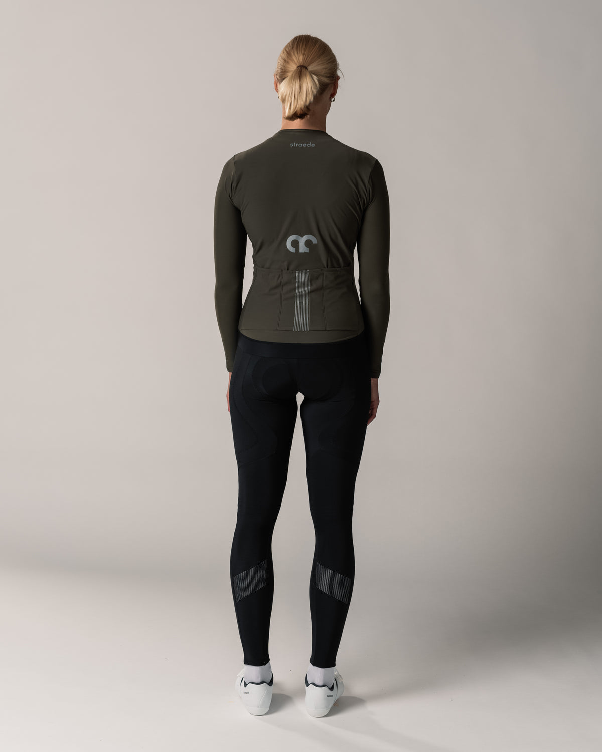 Langarmtrikot Aerlig Thermal Longsleeve Women dunkelgrün Rückseite