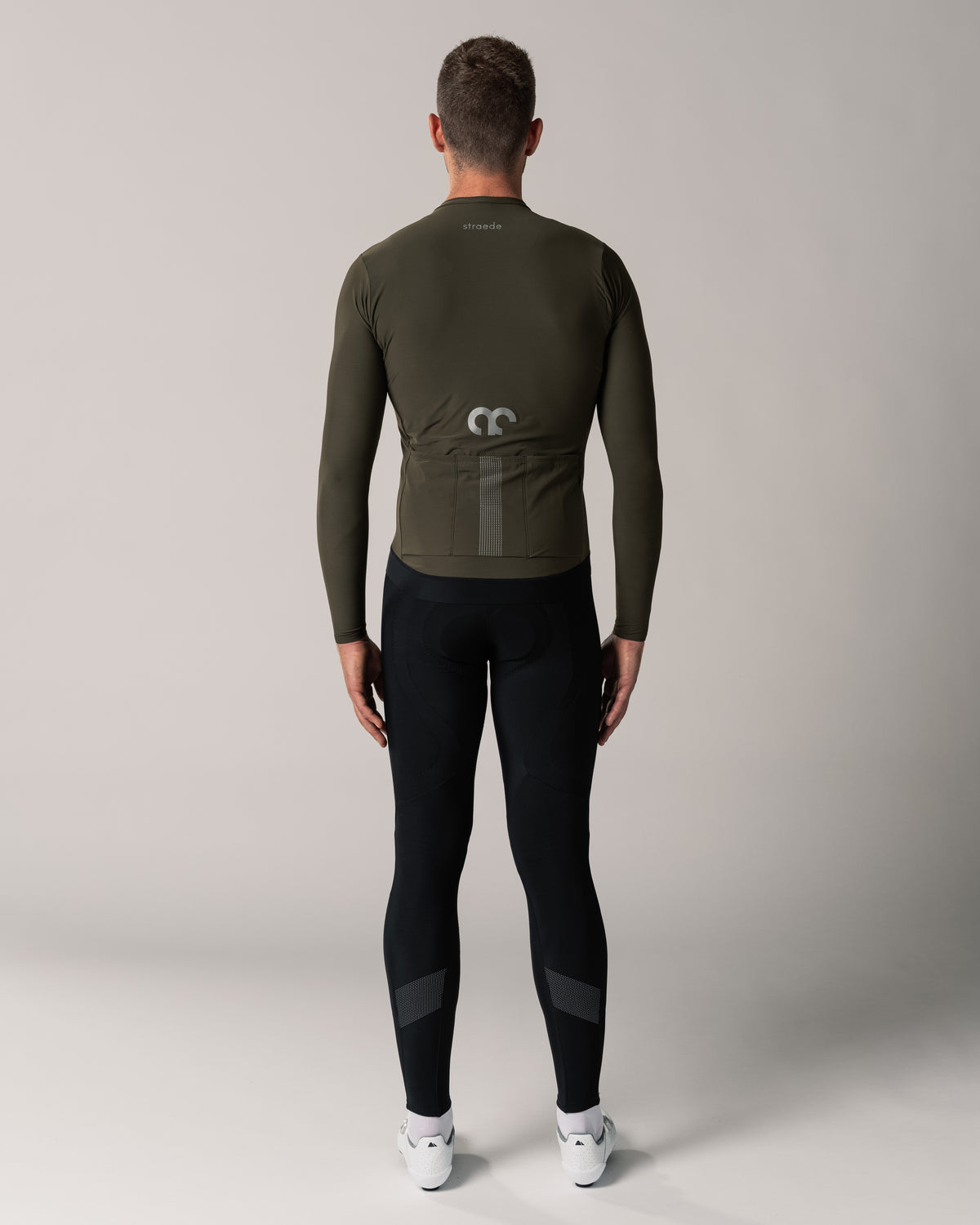 Langarmtrikot Aerlig Thermal Longsleeve Men dunkelgrün Rückseite
