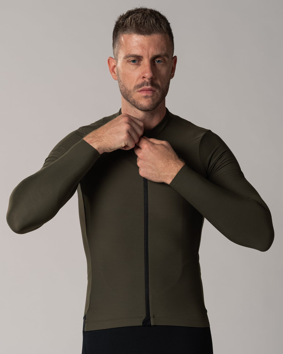 Langarmtrikot Aerlig Thermal Longsleeve Men dunkelgrün