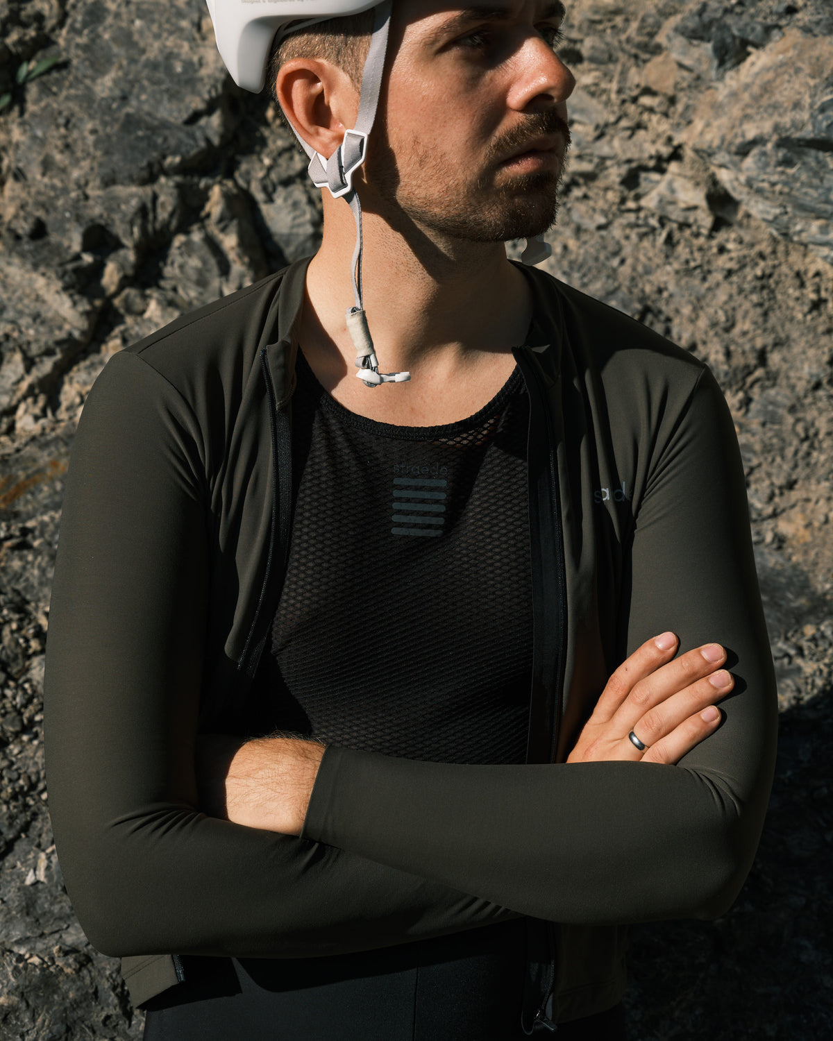 Langarmtrikot Aerlig Thermal Longsleeve Men dunkelgrün