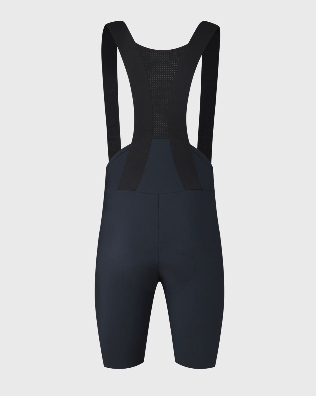 nahtlose Aero Bib Shorts für Herren in dunkelblau Rückseite mit elastischen Trägern