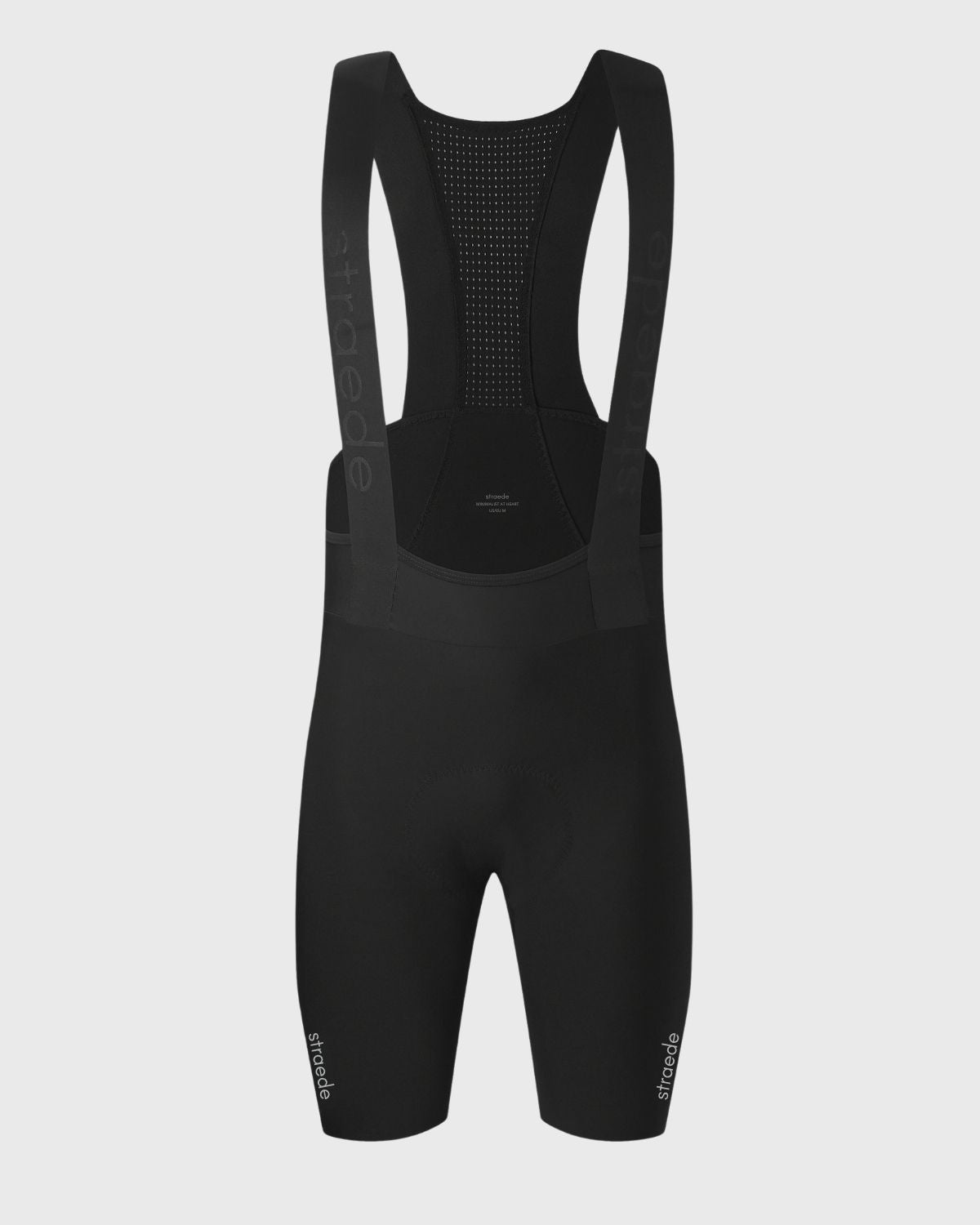 nahtlose Aero Bib Shorts für Damen in schwarz Rückseite mit elastischen Trägern
