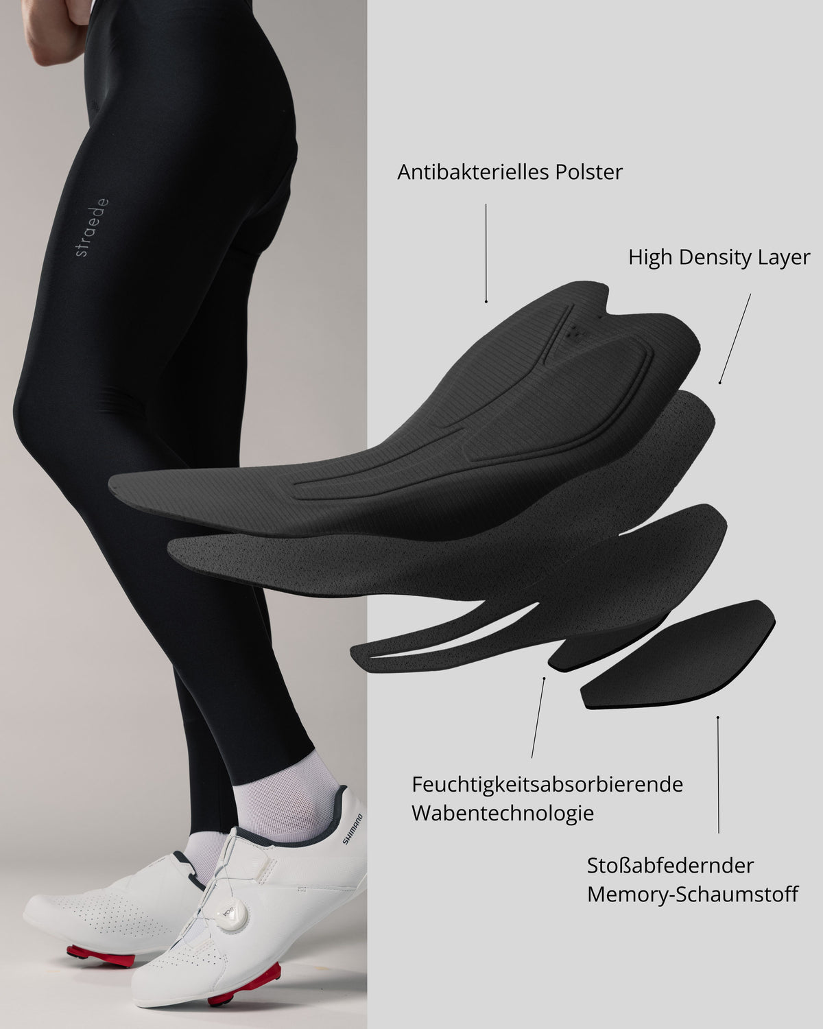 Radhose Aero Bib Tight Women lang Memory-Sitzpolster