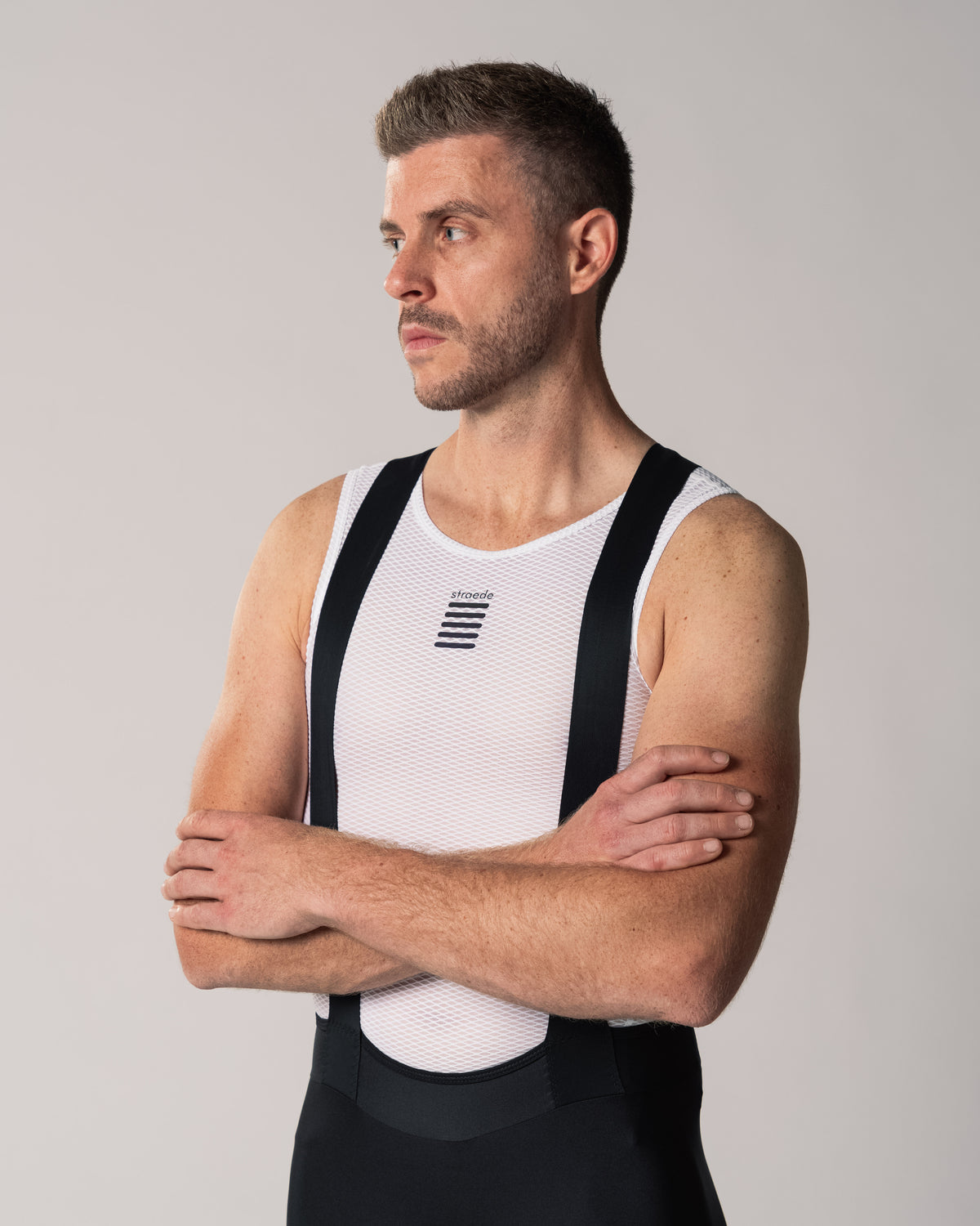 Fahrradhose Aero Bib Tight Men lang schwarz mit Hosenträgern