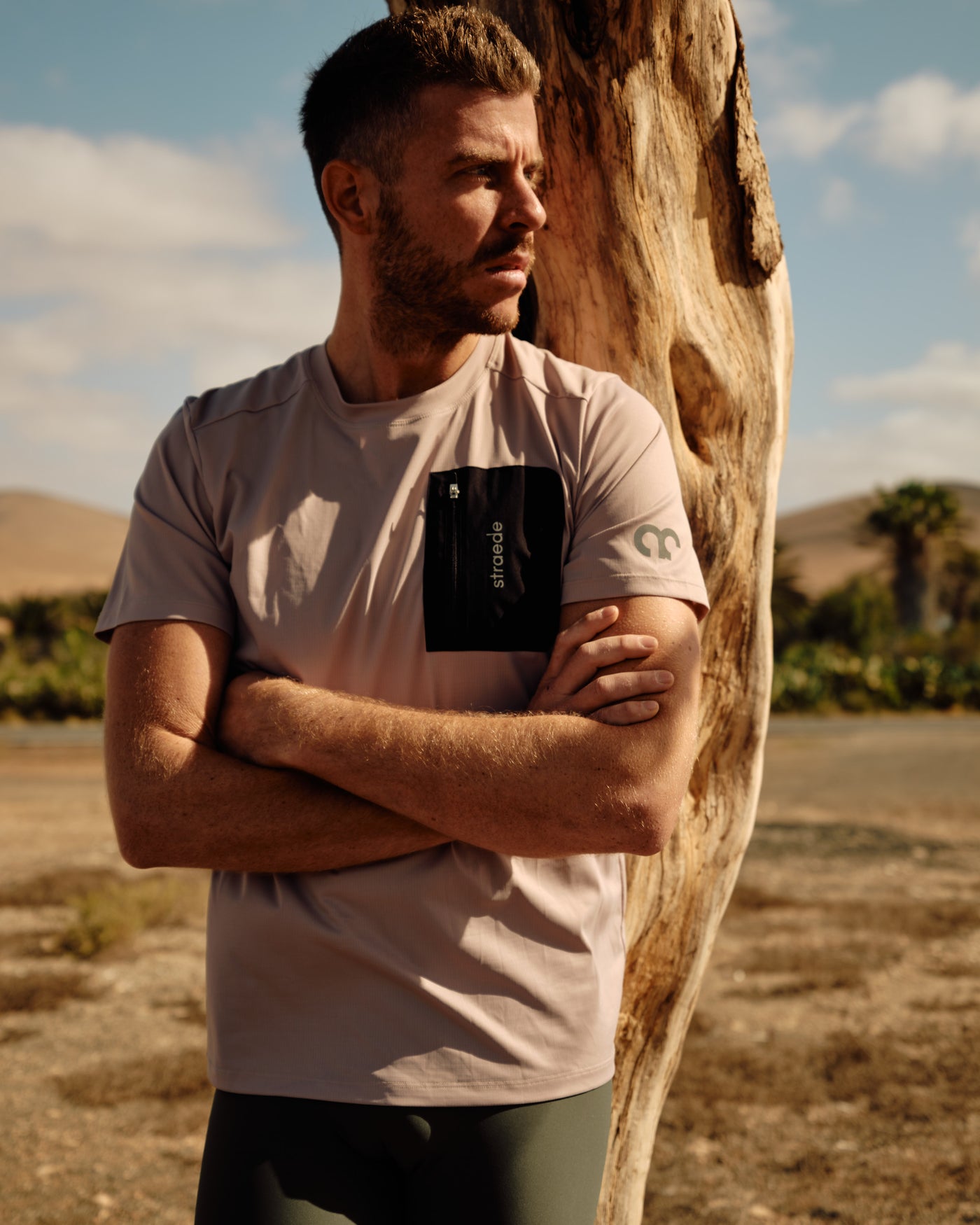#farbe_dust | Aexplore Gravel Shirt Men in staubfarbend