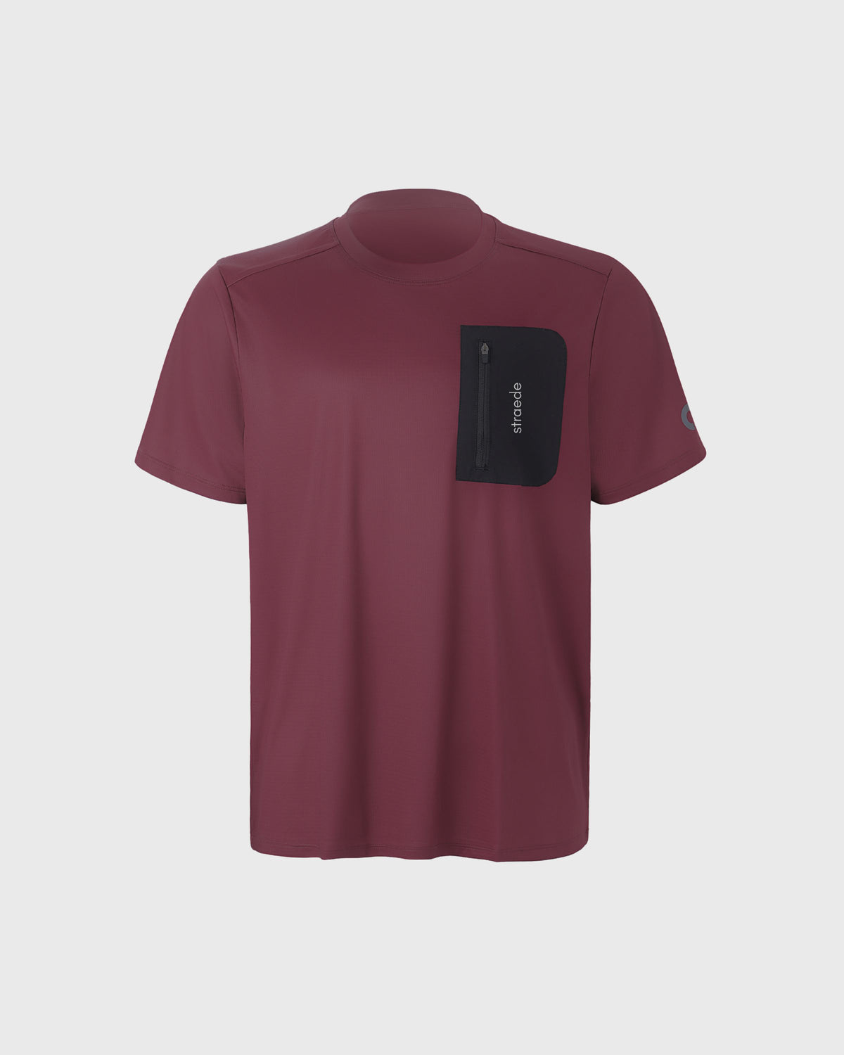 Aexplore Gravel Shirt Men mit Reißverschluss-Tasche am Rücken in bordeaux