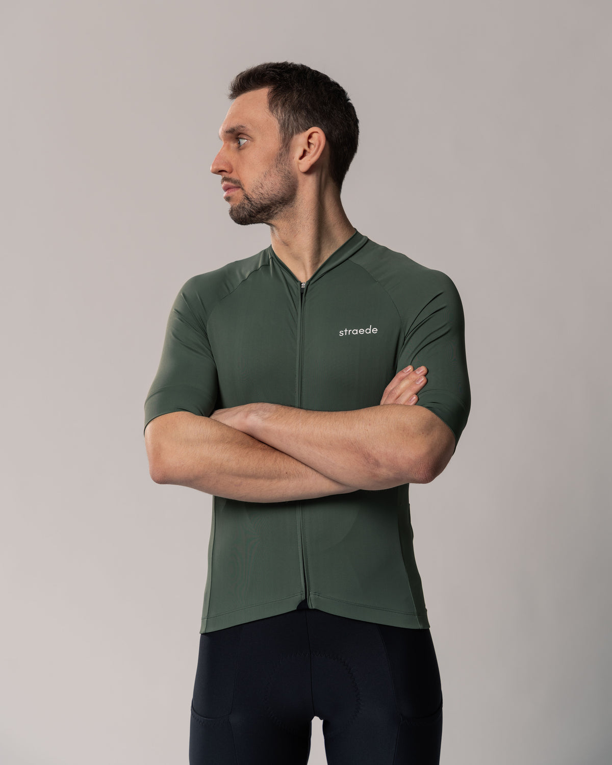 Allround - Fahrradtrikot Kaern Jersey Men 2024 Kurzarm grün Nahaufnahme