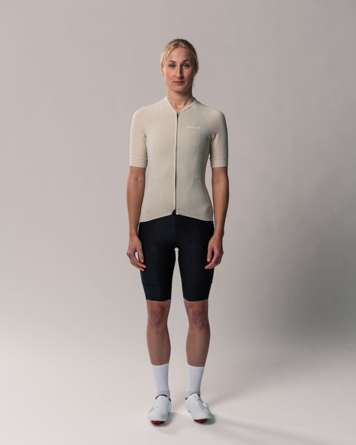 #farbe_sand | Allround-Fahrradtrikot Kaern Jersey Women 2024 Kurzarm sand