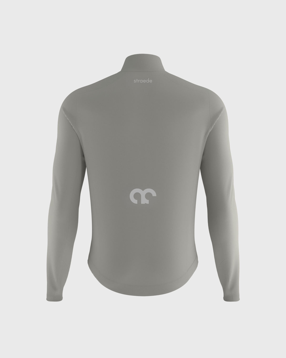 winddichte Regenjacke für Herren in hellgrau Rückseite