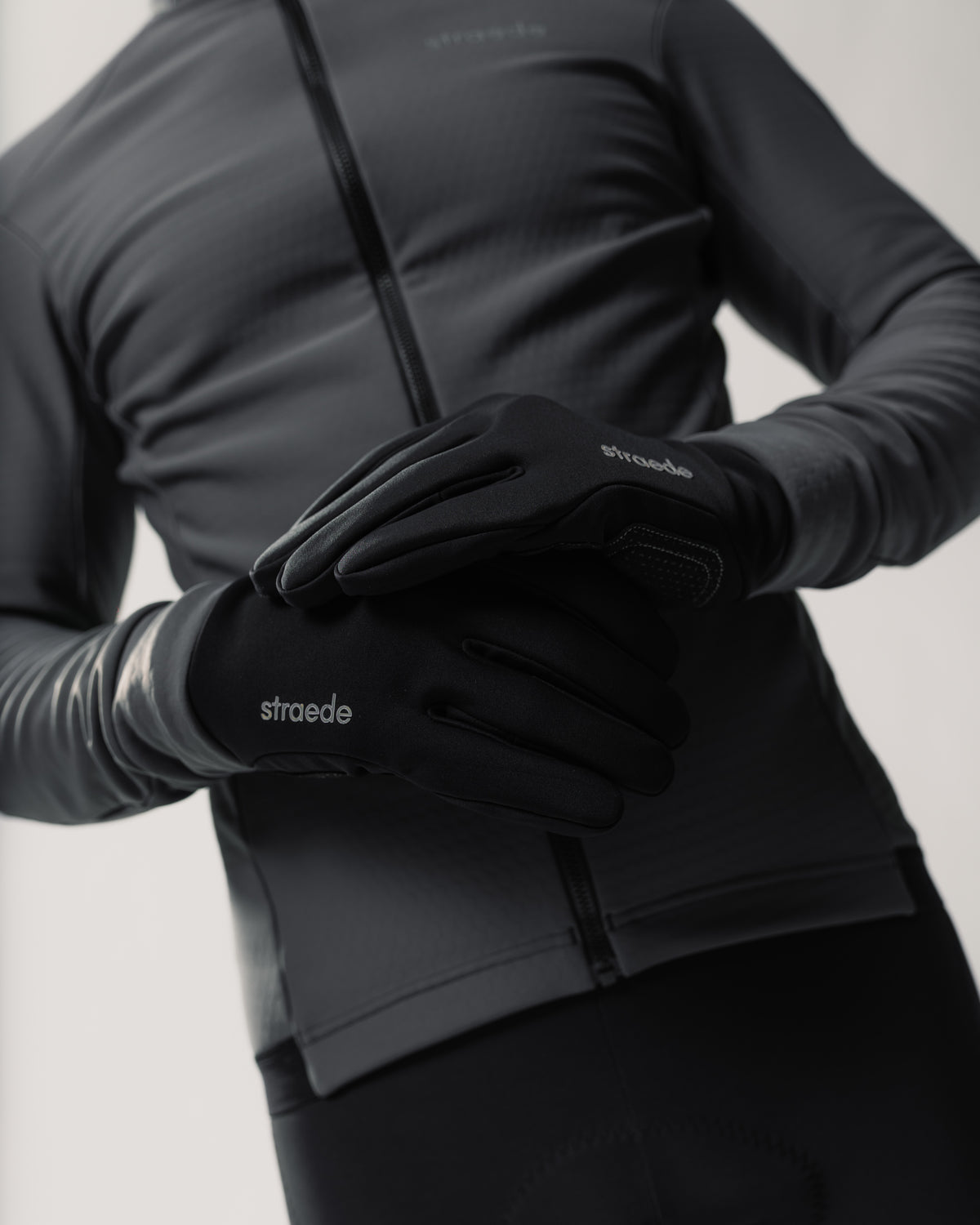 funktionale Handschuhe mit Innen-Futter - Touchscreen-kompatibel mit aufgedrucktem Straede-Schriftzug
