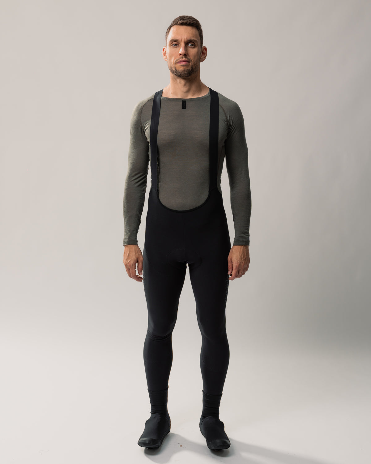Winter Thermal Bib Tight für Herren in schwarz mit Hosenträgern