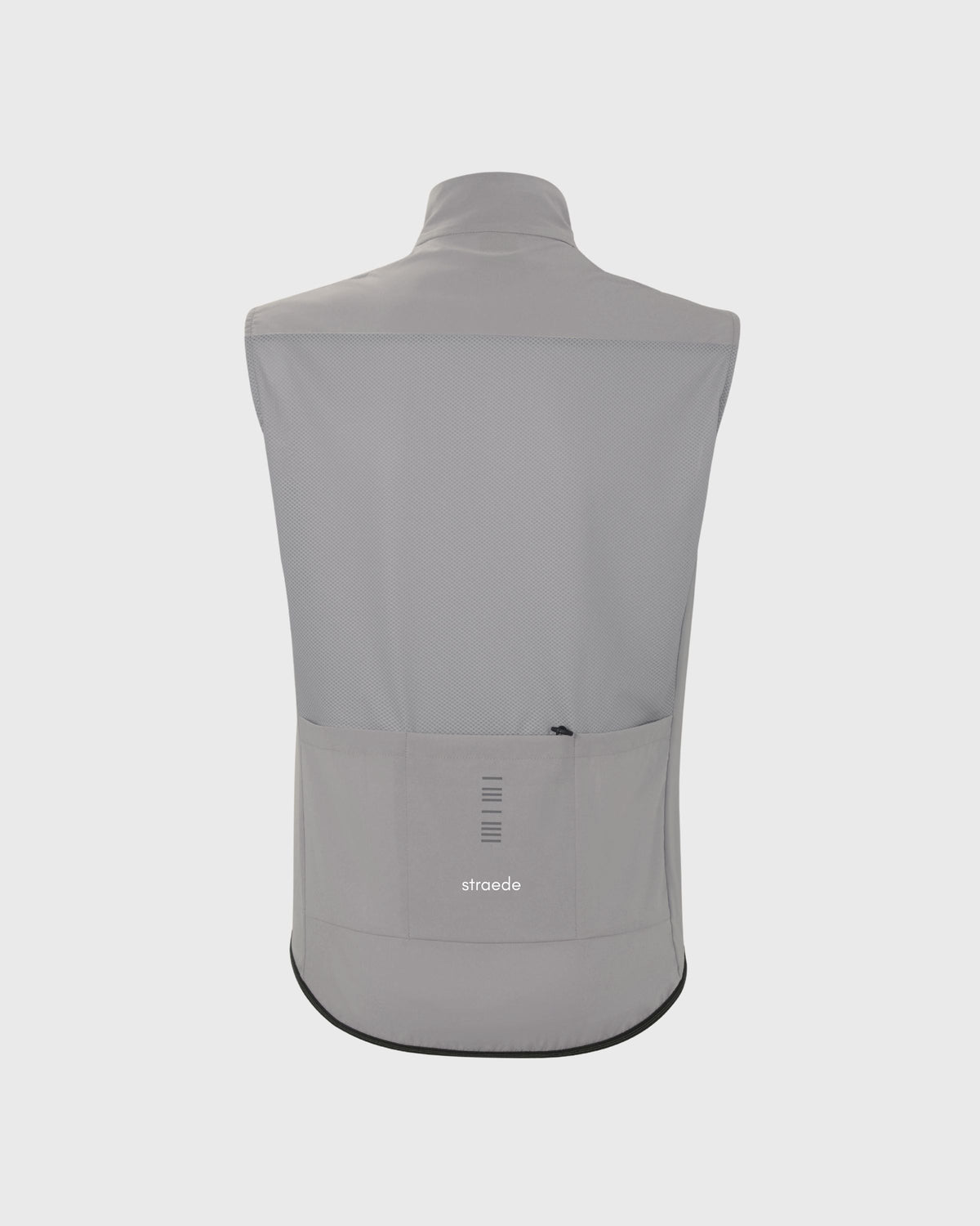leichte Weste für Damen in grau Mesh-Rückseite