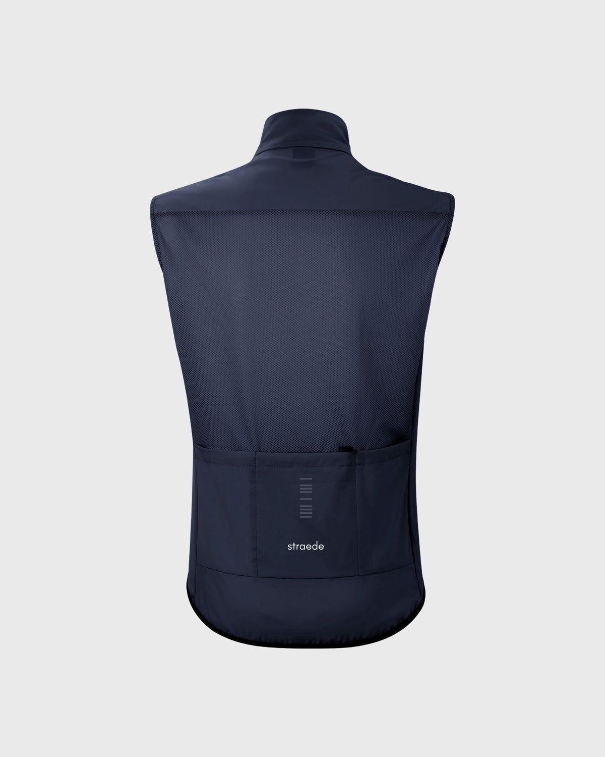leichte Weste für Damen in navy mit Mesh-Rückseite mit Trikot-Rückentaschen