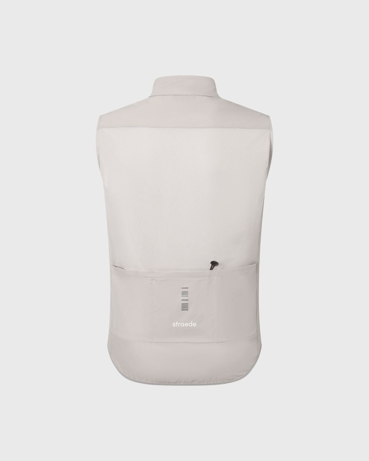 Windfeste Weste für das Rad mit gleichfarbigem Reißverschluss