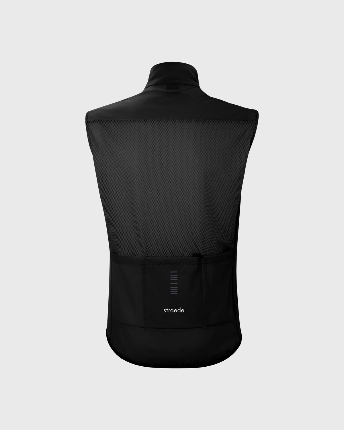 leichte Weste Herren in schwarz Mesh-Rückseite mit Trikot-Rückentaschen