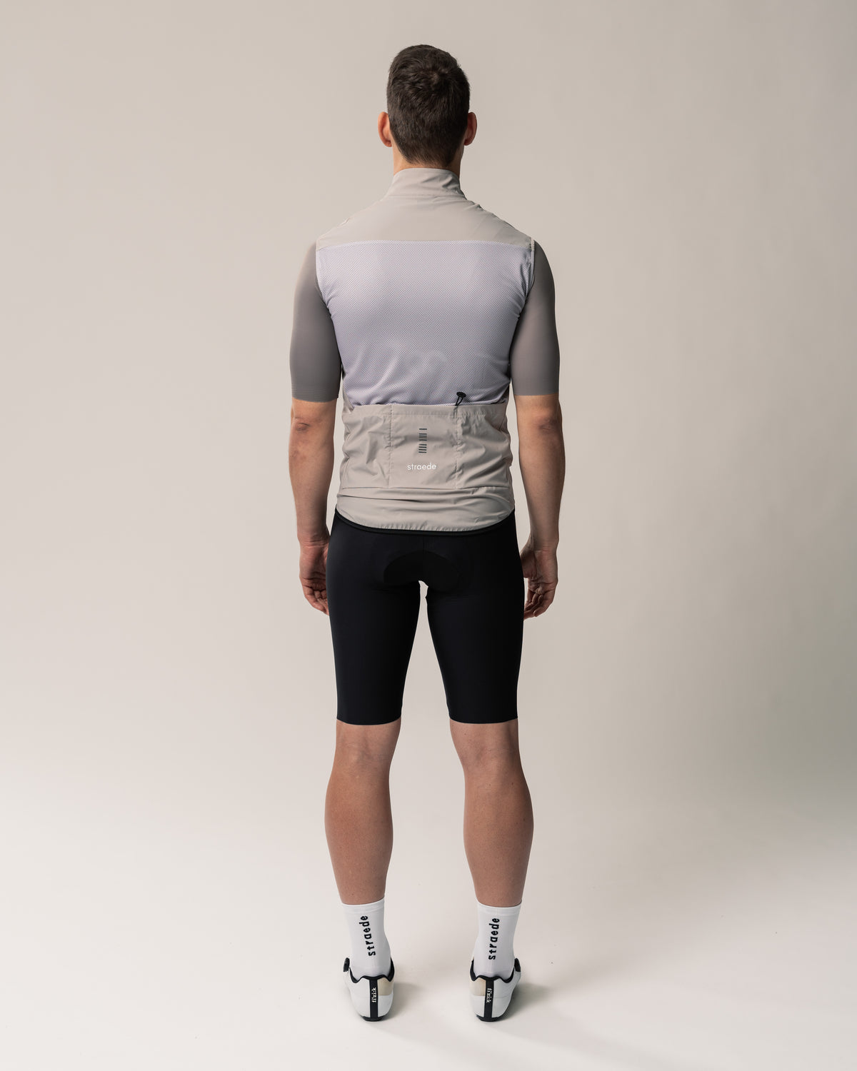 leichte Weste Herren in off white Mesh-Rückseite