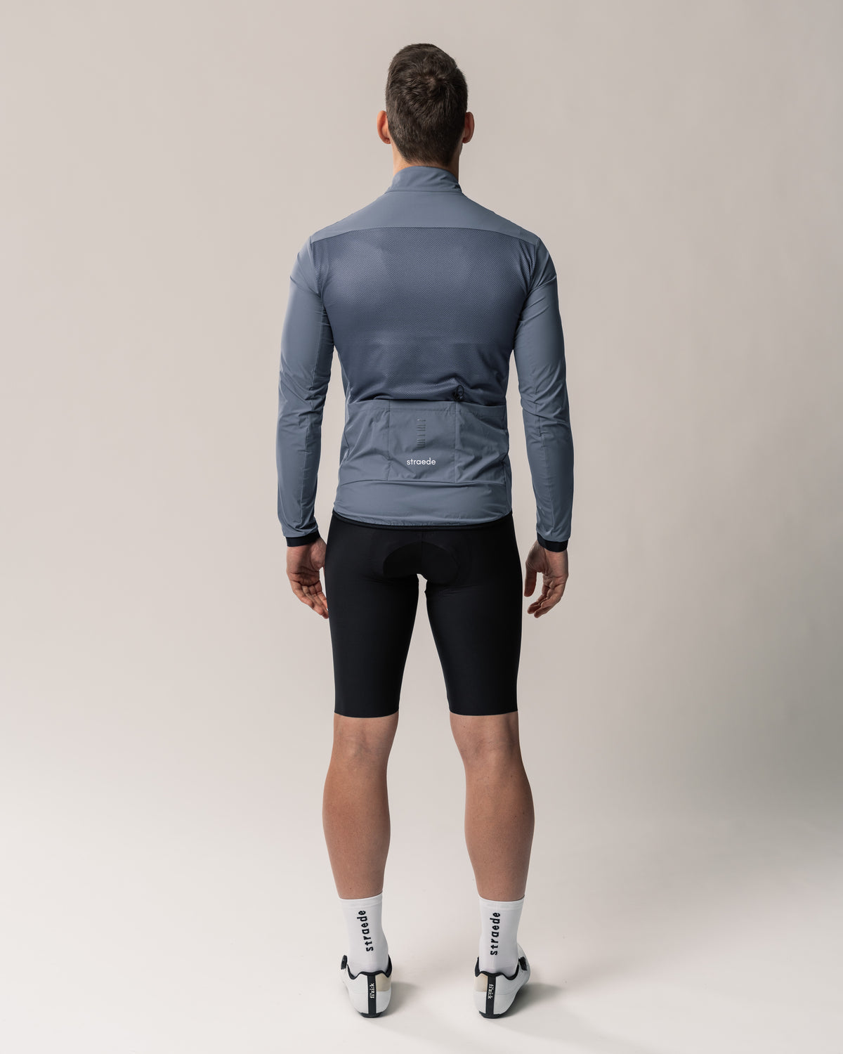 leichte Windbreaker Men in blaugrau Rückseite