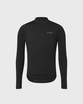 Langarm-Trikot für das Rad mit gleichfarbigem Reißverschluss