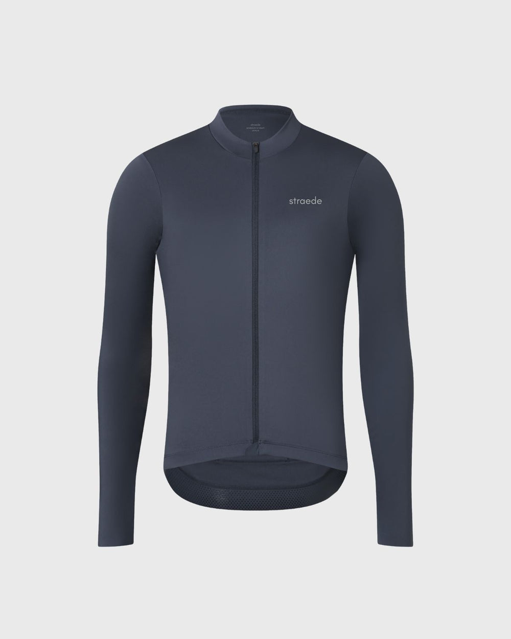 Langarm-Trikot für das Rad mit gleichfarbigem Reißverschluss