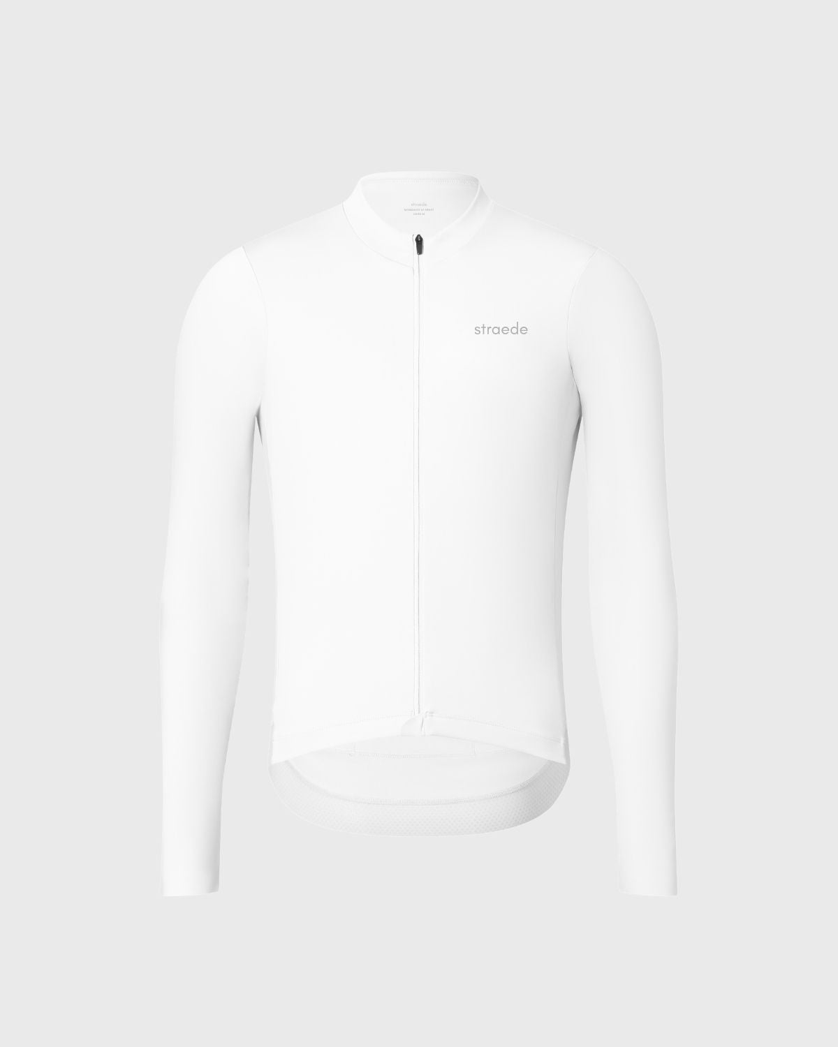 Langarm-Trikot für das Rad in weiß