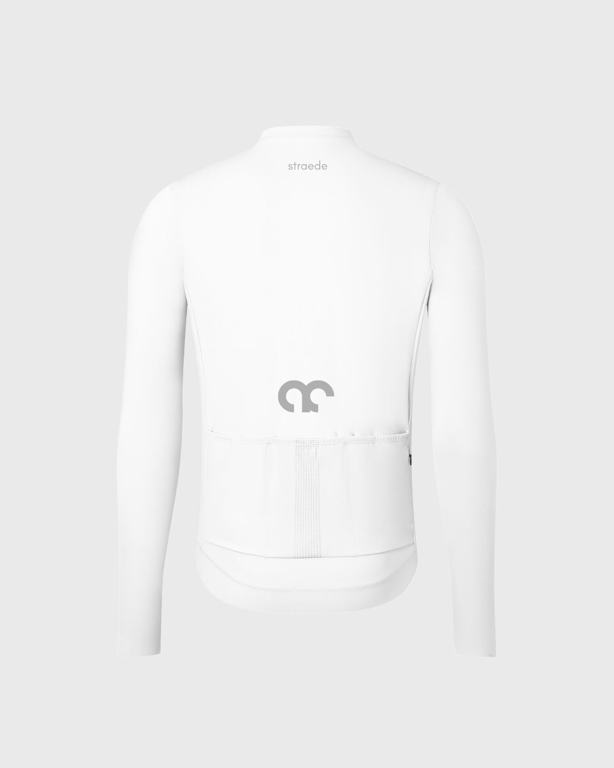 Langarm-Trikot für das Rad in weiß