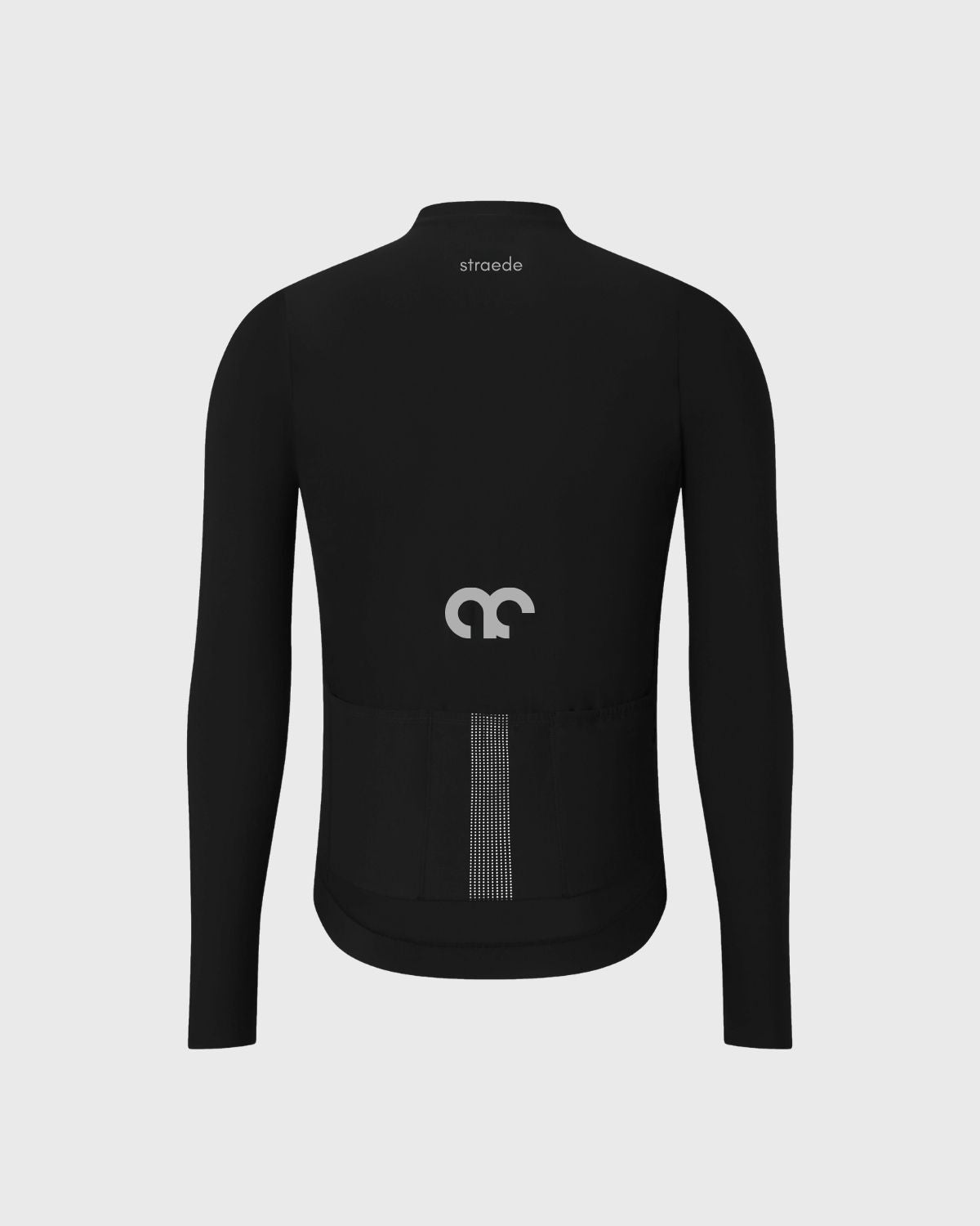 Winter Langarm-Trikot für das Rad in schwarz