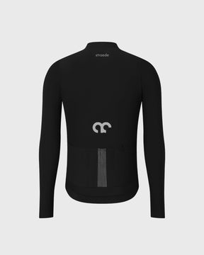 Winter Langarm-Trikot für das Rad in schwarz