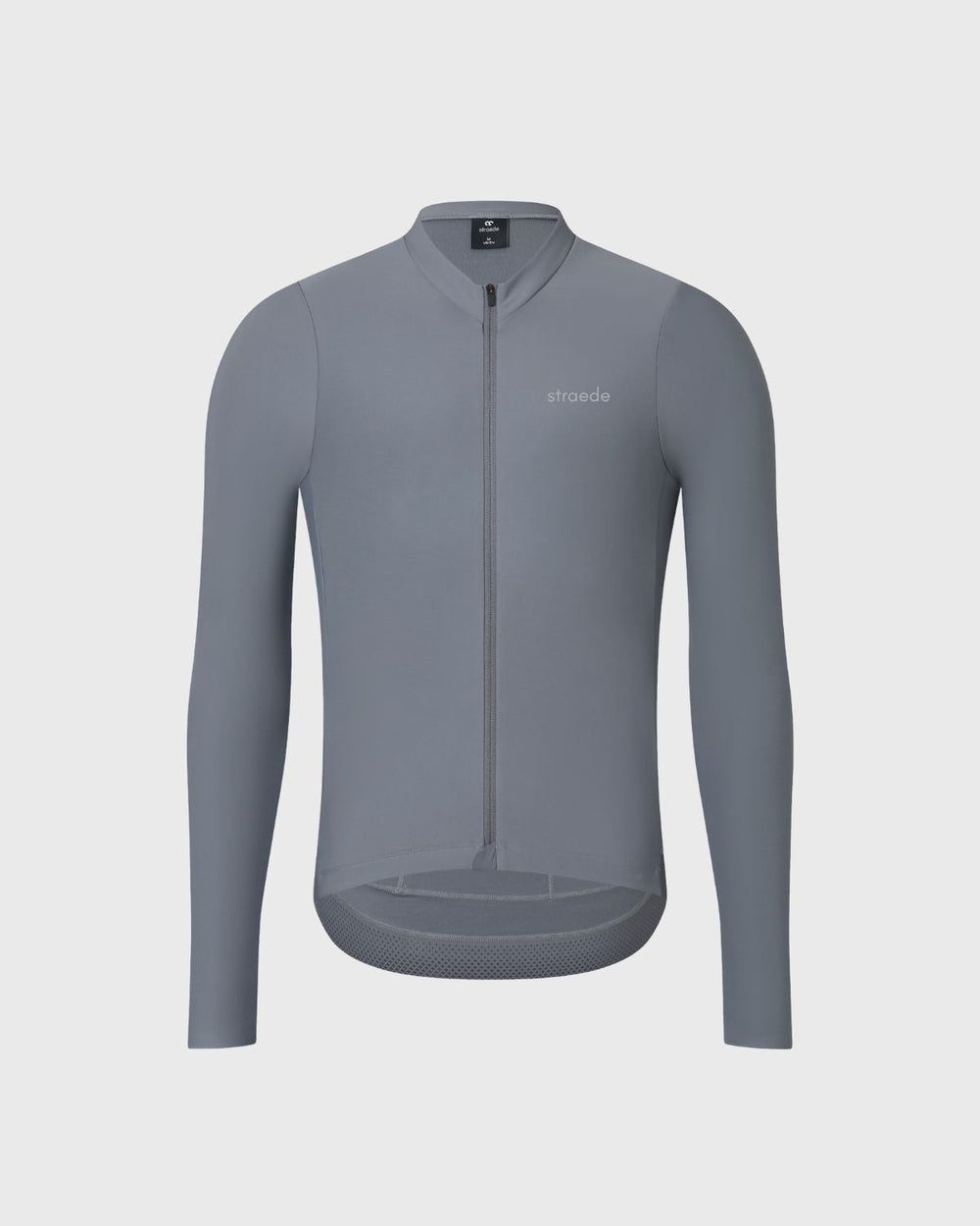 Winter Langarm-Trikot für das Rad in grau-blau