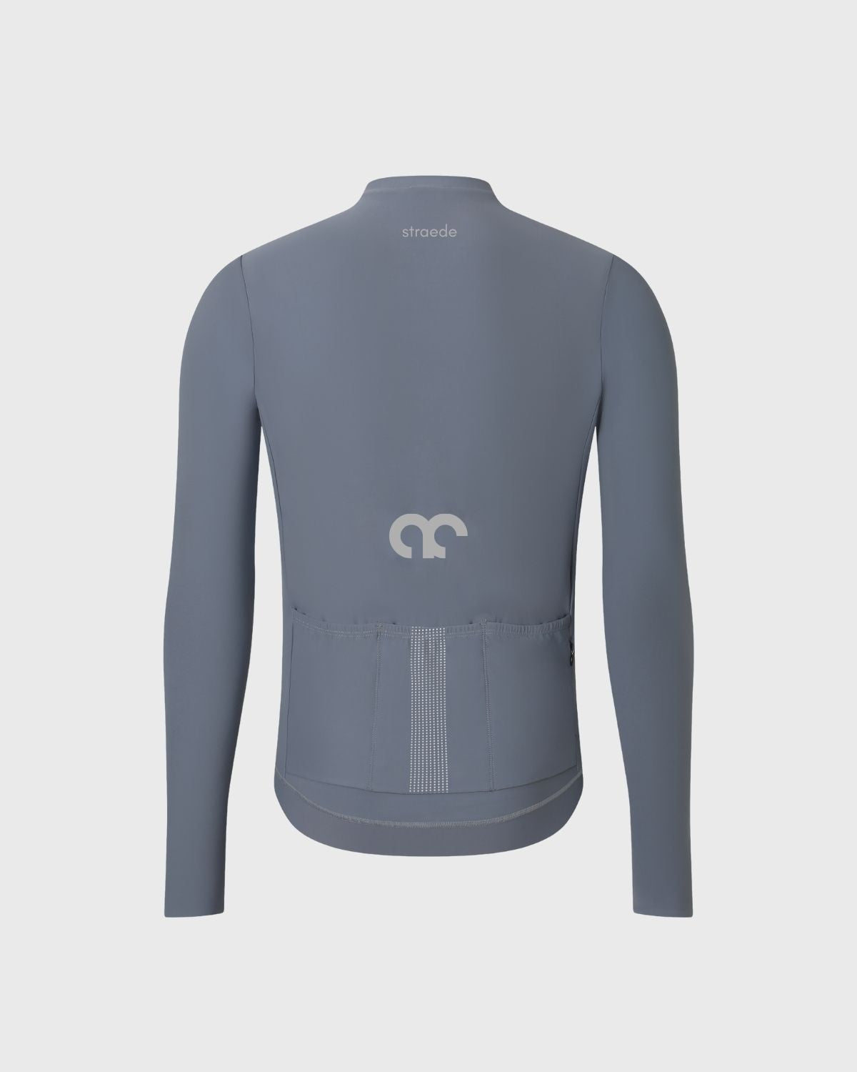 Winter Langarm-Trikot für das Rad in grau-blau