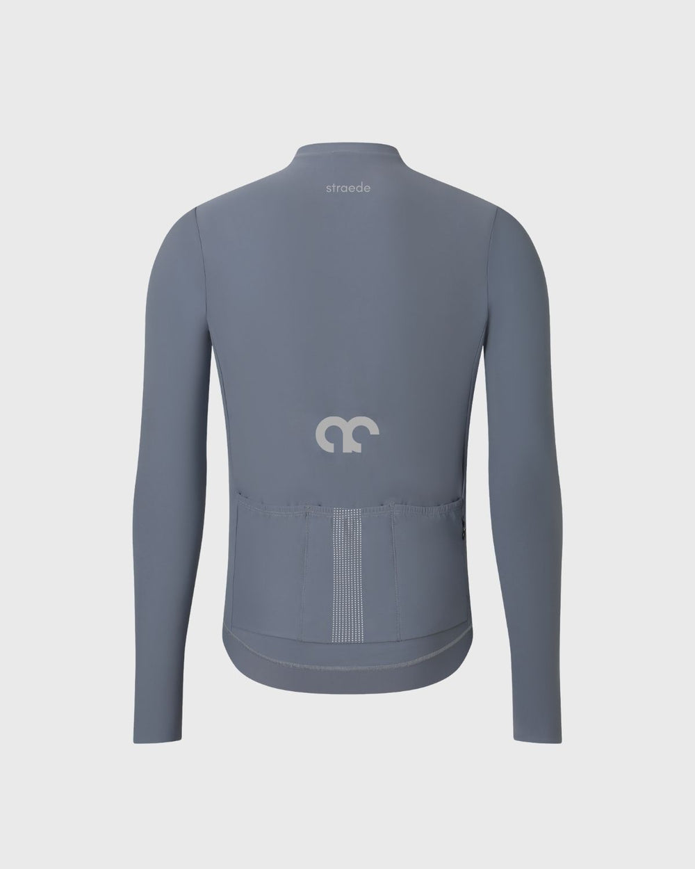 Winter Langarm-Trikot für das Rad in grau-blau