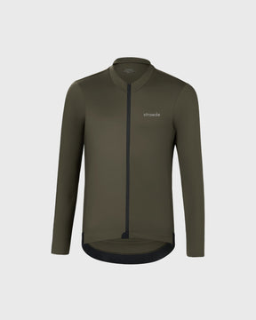 Langarmtrikot Aerlig Thermal Longsleeve Men dunkelgrün