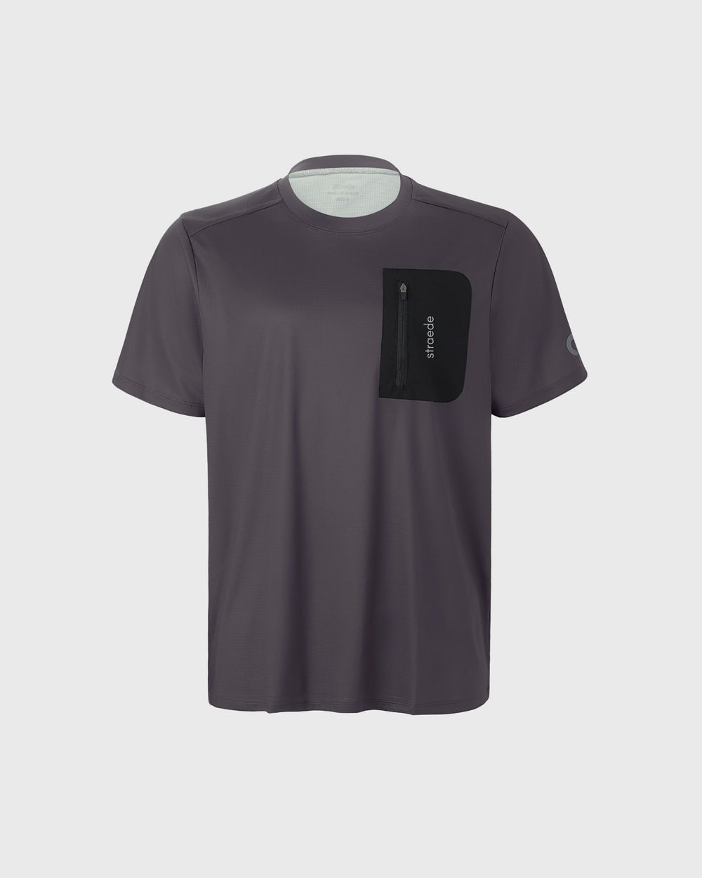 #farbe_charcoal | Aexplore Gravel Shirt Men mit Reißverschluss-Tasche m Rücken in dunkelgrau
