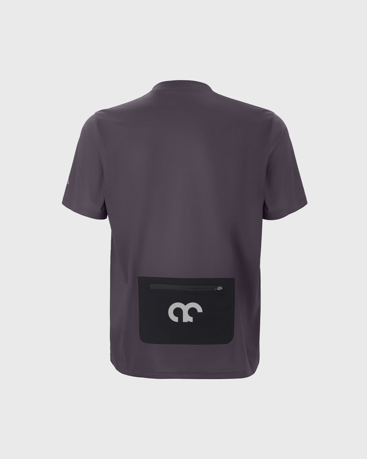 Aexplore Gravel Shirt Men mit Reißverschluss-Tasche m Rücken in dunkelgrau
