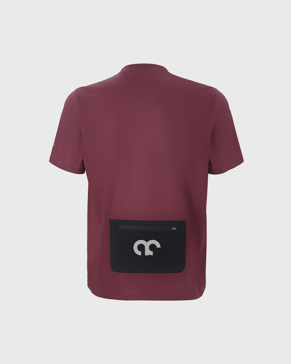 Aexplore Gravel Shirt Men mit Reißverschluss-Tasche am Rücken in bordeaux