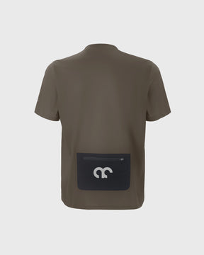 Aexplore Gravel Shirt Women mit Reißverschluss-Tasche am Rücken in grün