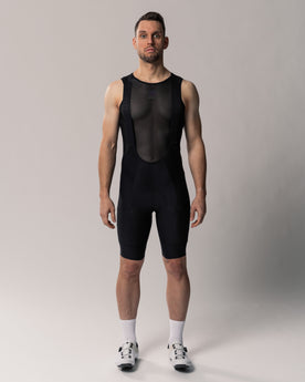 #farbe_black | Cargo Bib Shorts Men in schwarz | #label_185cm/80kg/L