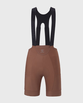 Cargo Bib Shorts Women in braun