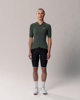 #farbe_green | Allround-Fahrradtrikot Kaern Jersey Women 2024 Kurzarm grün