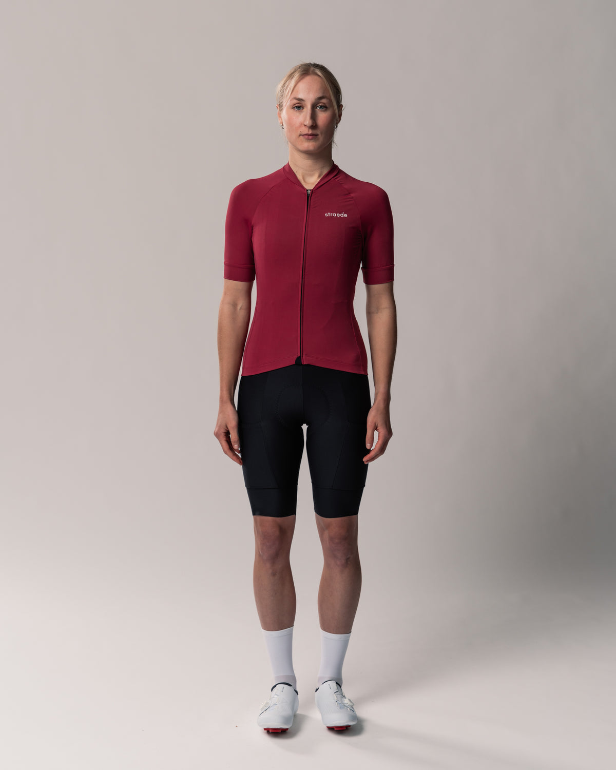 Allround-Fahrradtrikot Kaern Jersey Women Kurzarm rot