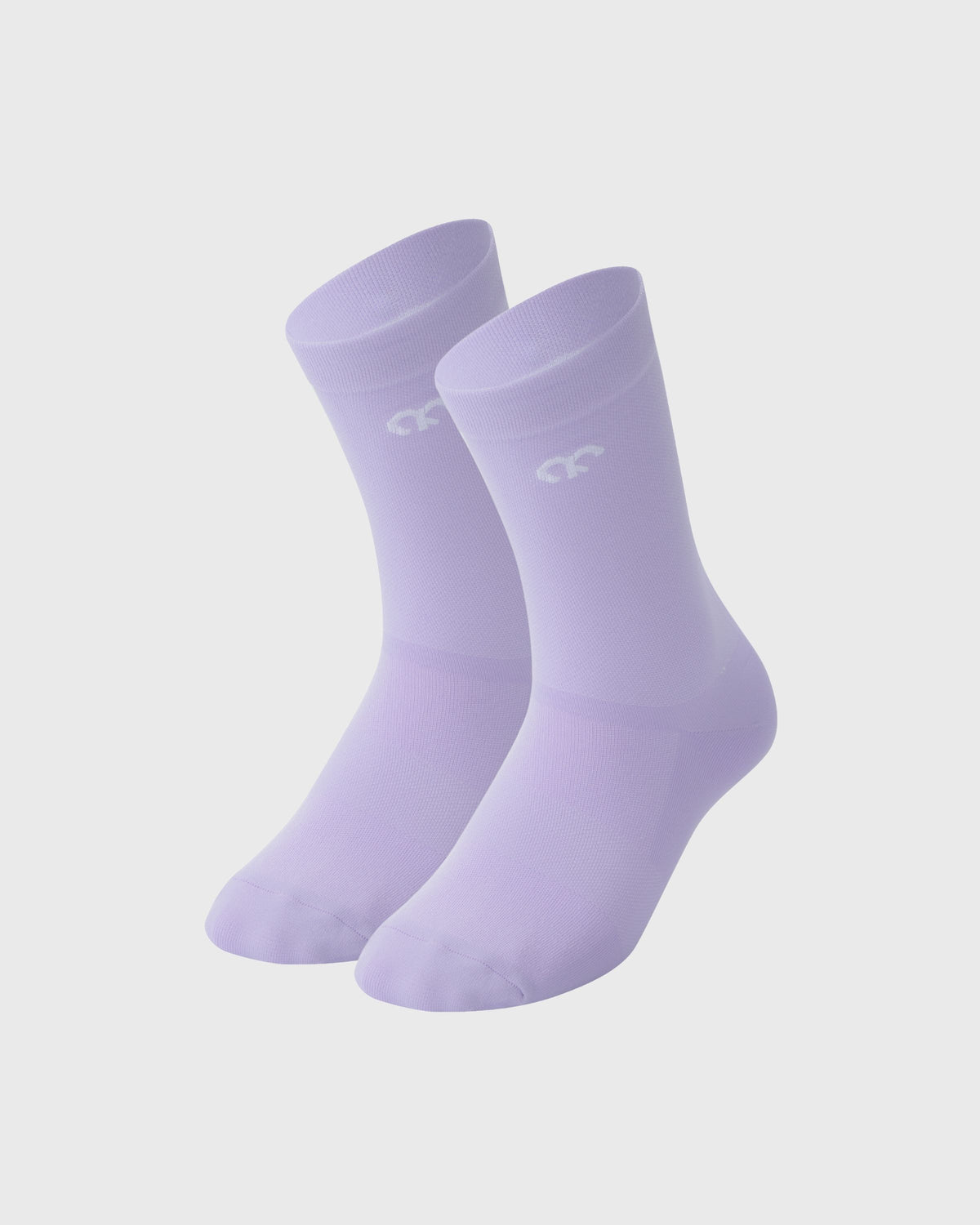 #farbe_lavender | hochgeschnittene Radsocken mit Kompression & Straede Logo in lavendel