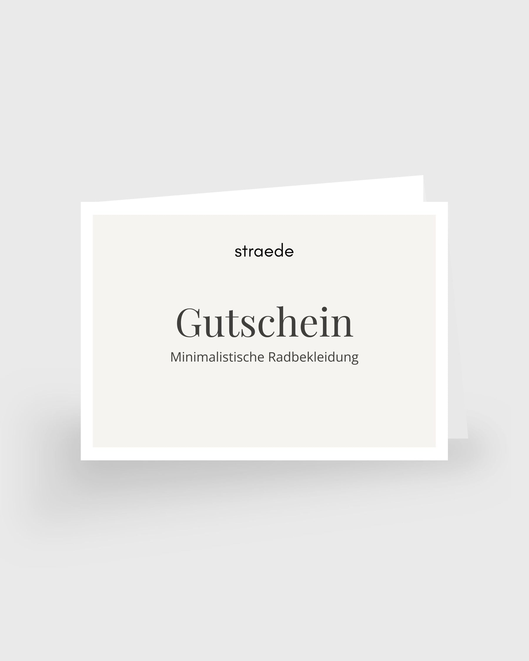 Gutschein für minimalistische Radbekleidung