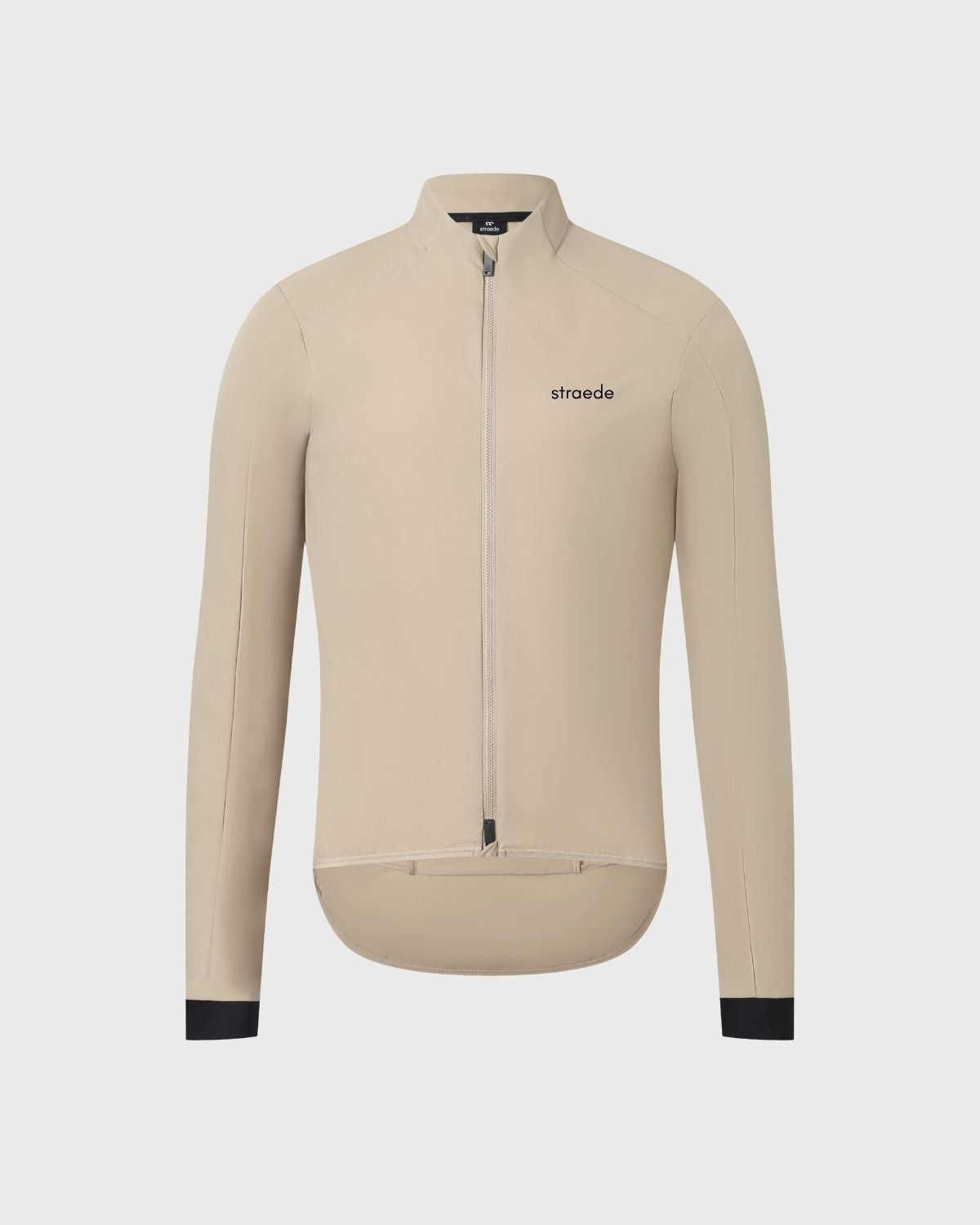 #farbe_dusty beige | Windfest Jacke für das Rad mit gleichfarbigem Reißverschluss